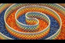 Amazing TRIPLE Dominoes Spiral!