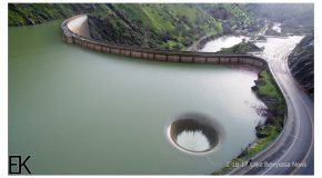 Drone Footage Of Lake Berryessa Glory Hole In Operation