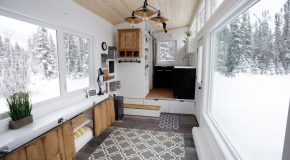 Open Concept Modern Tiny House With Elevator Bed