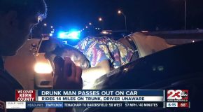 Man Falls Asleep On Car, Driver Doesn’t Notice