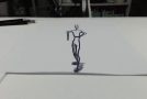 Dancer Drawn On Paper – Experiment With Multi Perspective Animation