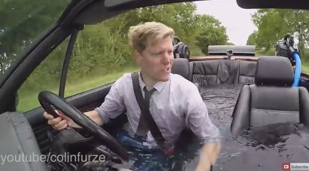 Mens Mag Daily Colin Furze Turns A BMW Into A Drivable Hot Tub Car