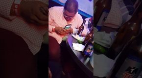 Drunk Dude Can’t Figure Out Cell Phone