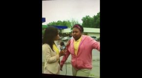 Girl Pees Her Pants During A Live News Broadcast