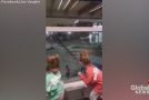 Two Girls Dance Battle with A Dallas Airport Employee