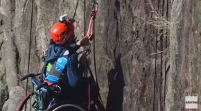 Wheelchair Won’t Stop Athlete From Mountain Climbing