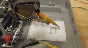 Guy Made A Robot Pencil Printer by Hand