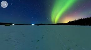 A Stunning 360° 8K Timelapse of the Northern Lights