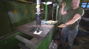 Making Peanut Butter With Hydraulic Press