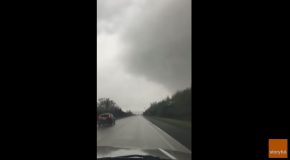 This Couple Filmed A Tornado From Inside A Car As They Got Flipped
