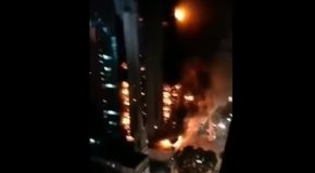 Building collapsed due to Fire, in São Paulo, Brazil