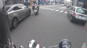 Merging Scooter Meets Car