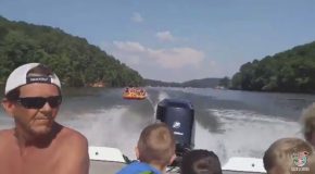 Tube Takes Out Paddle Boat