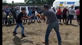 Handler Gets His Cock Too Hype Before Fight