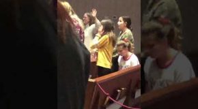 Girl Doing Macarena During Sinner’s Prayer