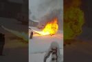 Flamethrower for Fast Snow Removal