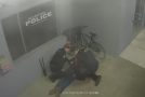 Idiot Tries To Steal Bike Outside Police Department