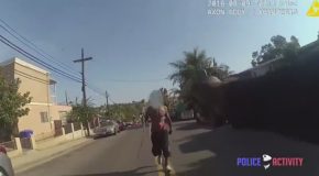 Bodycam Footage Of San Diego Officer Shooting Man Swinging Chain