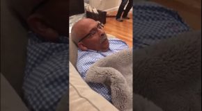 Dad Snores Just like a Tennis Match