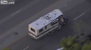 Wild Police Chase Of A Stolen Motorhome