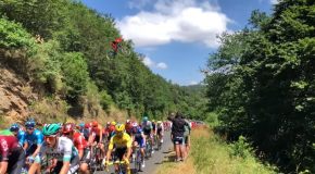 Insane Mountain Biker Jumps Over The Tour de France, Nails The Landing