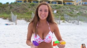 Watch This Girl Build Sand Castles All Day
