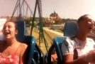 Girl’s Flimsy Blouse Can’t Handle This Rollercoaster Ride