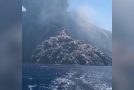Massive Black Ash Cloud From Stromboli Volcano Eruption Appears To “Chase” Boaters