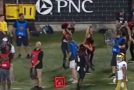 College QB Hits Cheerleader In Face With Football