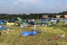 Festival Crowd Leave Filthy Field Behind