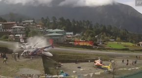 Lukla Airport Plane Vs Helicopter Crashed – Nepal