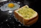 The Tastiest Egg Fried Garlic Toast You’ll Ever See