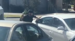 Guy Gets Punched Through The Car Window By Army Veteran For Threatening His Wife!