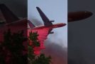 Low-Pass Fire Fighting Plane Flying During Talent Oregon Fire