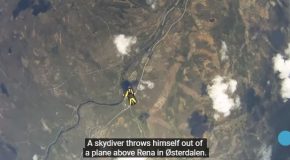 Norwegian Skydiver Almost Gets Hit By A Meteorite!