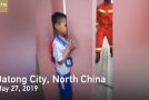 Chinese Boy Gets Stuck Between Pillars, Firefighters Save Him!