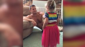 Clever Father’s Amazing Trick To Make Daughter Stop Crying!
