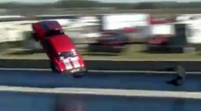 Drag Racing Camaro Goes Airborne, Still Nails The Landing!