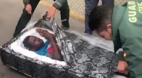 Illegal Immigrants Hiding Inside Mattresses Get Caught By Spanish Cops