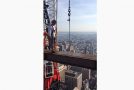Ironworkers Working On Top Of The 55th Floor Of Comcast!