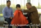 Cristiano Ronaldo’s Son Dressed Up As Superman Interrupts Interview!