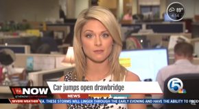 News Report About The Car That Jumped An Open Drawbridge!