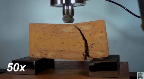 Putting Old And New Bricks Against Each Other Under A Hydraulic Press!