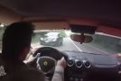 Guy Test Driving A Ferrari Almost Crashes!