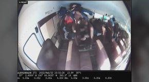 Albuquerque Bus Full Of School Students Gets Hit By A Car!