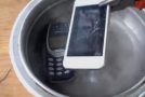 Dropping A Nokia And An Iphone In Liquid Nitrogen And Seeing Which Wins!