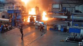 Aluminium Extruder Hydraulic Failure Causes A Massive Fire To Break Out