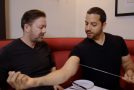 David Blaine Pierces His Arm With A Needle In Front Of Ricky Gervais!