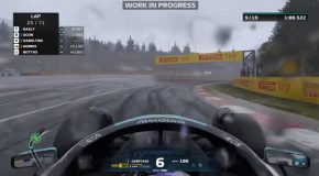 Incredible Physics During A Puncture In The F1 22 Video Game!
