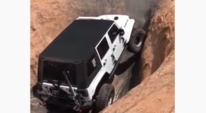 Jeep Rubicon Scales A Near-Vertical Wall!